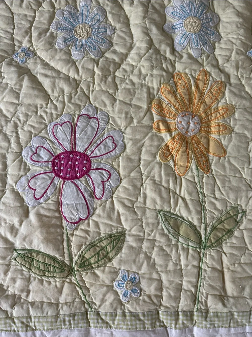 Pottery Barn Floral Quilt Kids Full/ Double Cotton